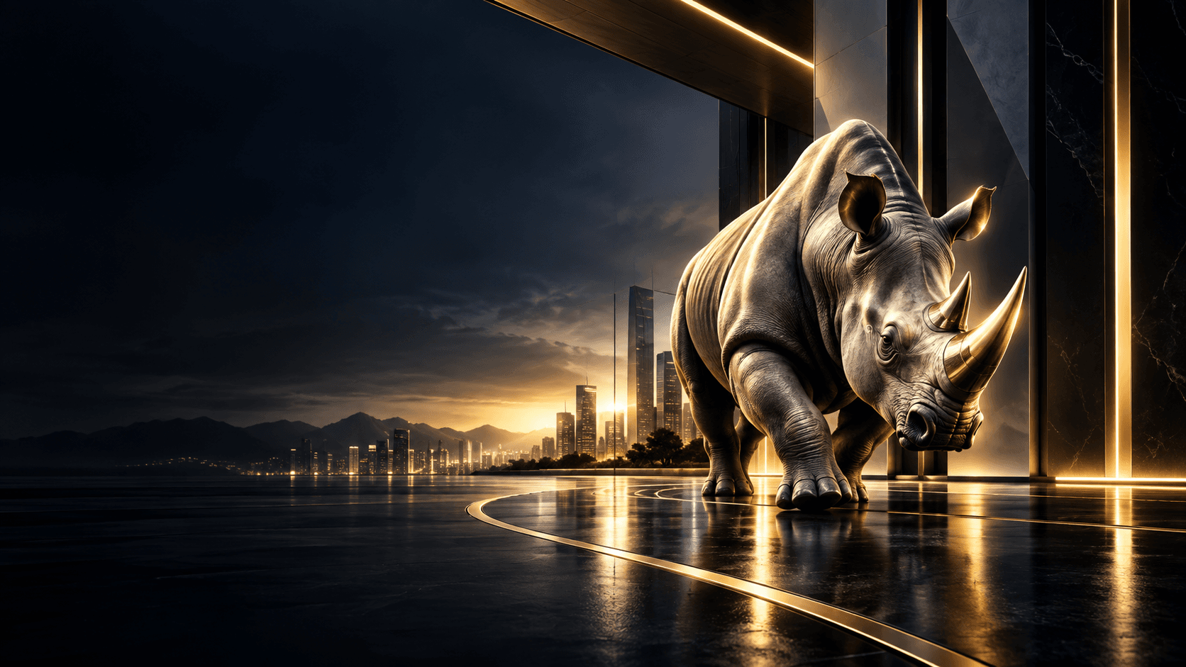 ECO PROS rhino brand visual